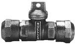 Mueller BALL CURB STOP Compression CTS OD
