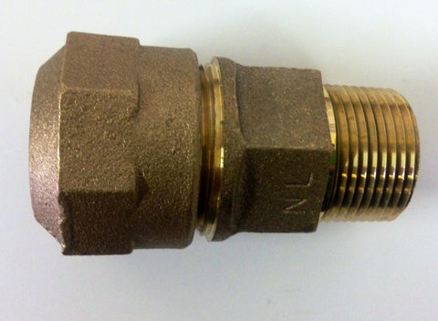 Ford Meter Box Adapter Male Iron Pipe X Compression CTS OD