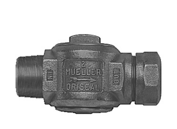 Mueller AWWA/CC x Compression Oriseal Corporation stop