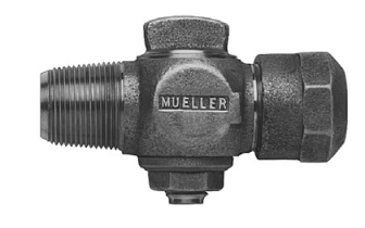 Mueller AWWA/CC x Compression Ground key Corporation stop